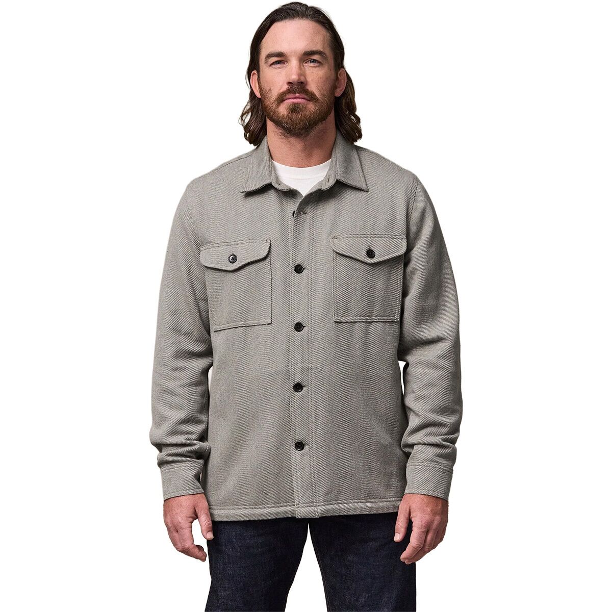 Image of Filson Deer Island Jac-Shirt - Men's Heather Natural, M