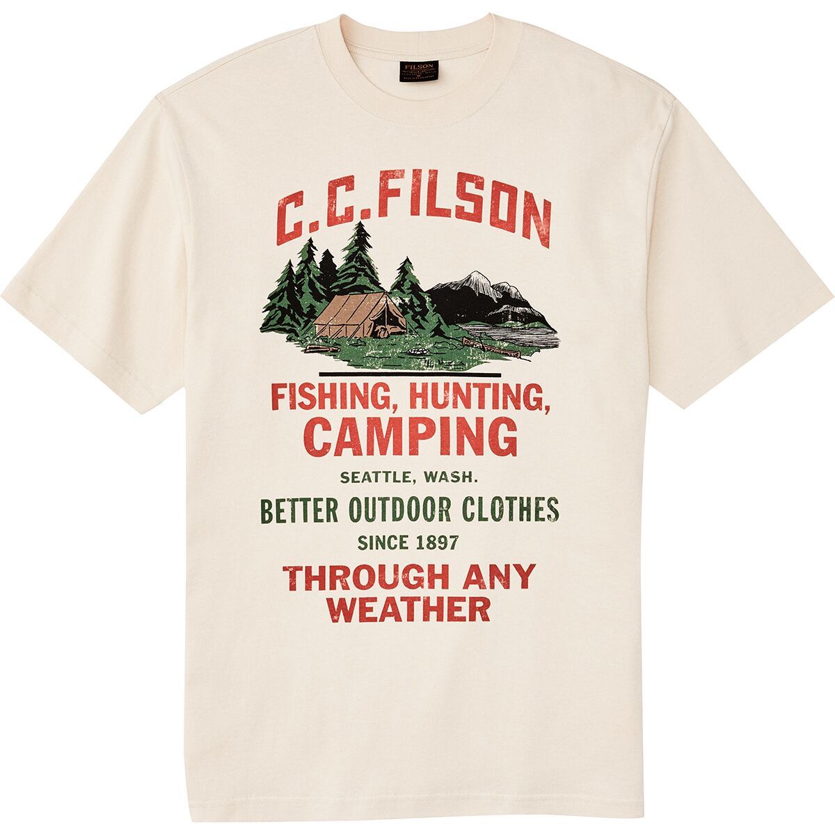 Image of Filson Frontier Graphic Short-Sleeve T-Shirt - Men's Birch Camp, S