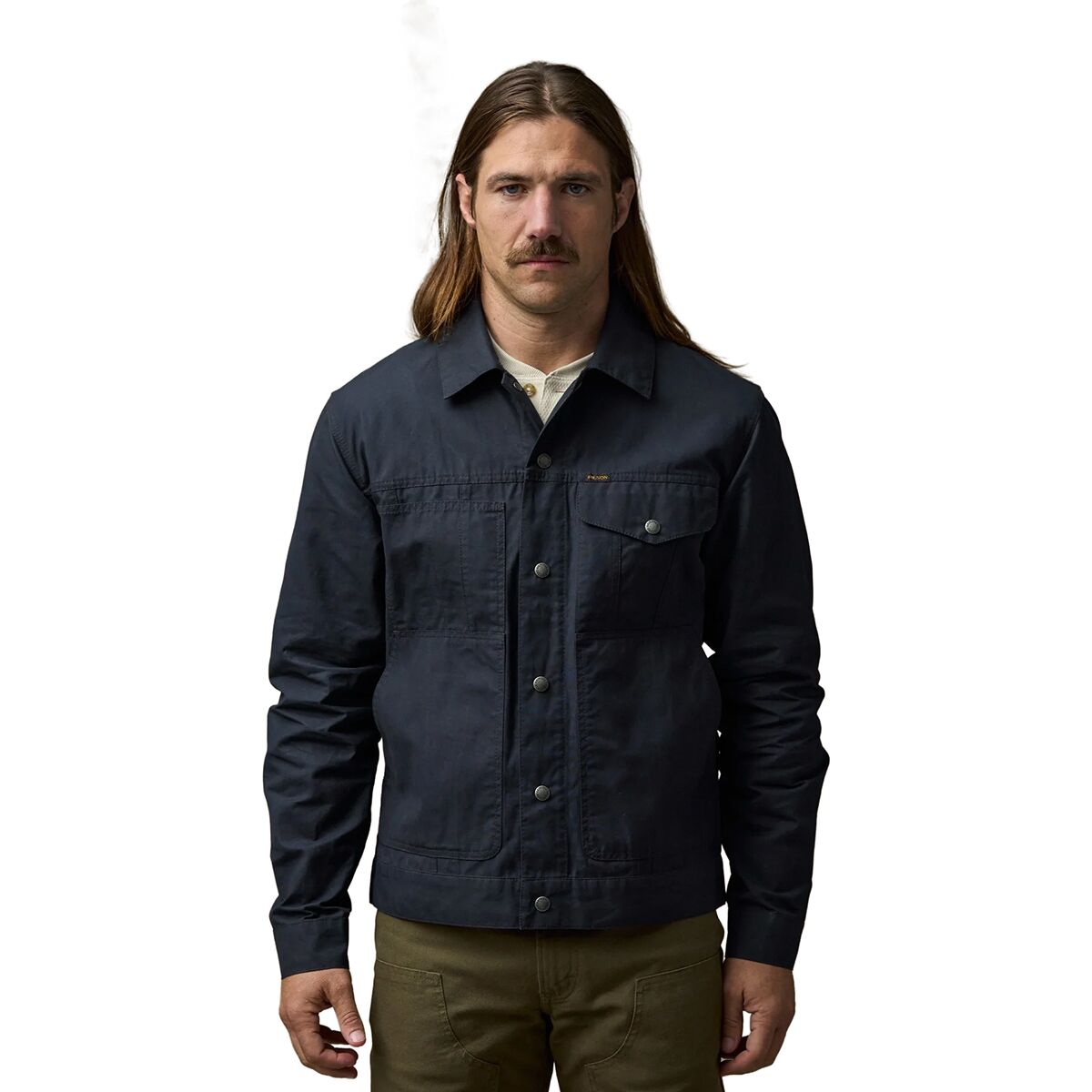 Image of Filson Dry Wax Short Cruiser Jacket - Men's Navy, M
