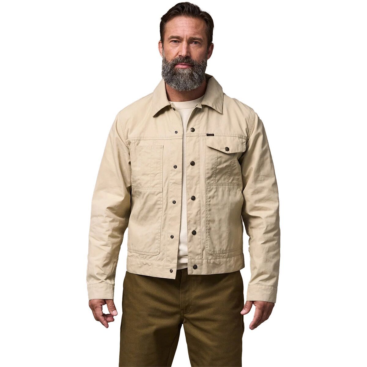 Image of Filson Dry Wax Short Cruiser Jacket - Men’s Quail Tan, S