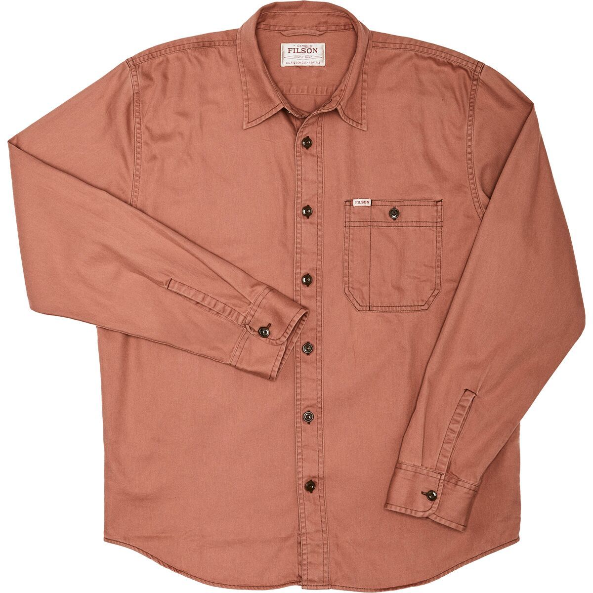 Filson Shipwright Fine Twill Shirt - Men's Sunburn, L