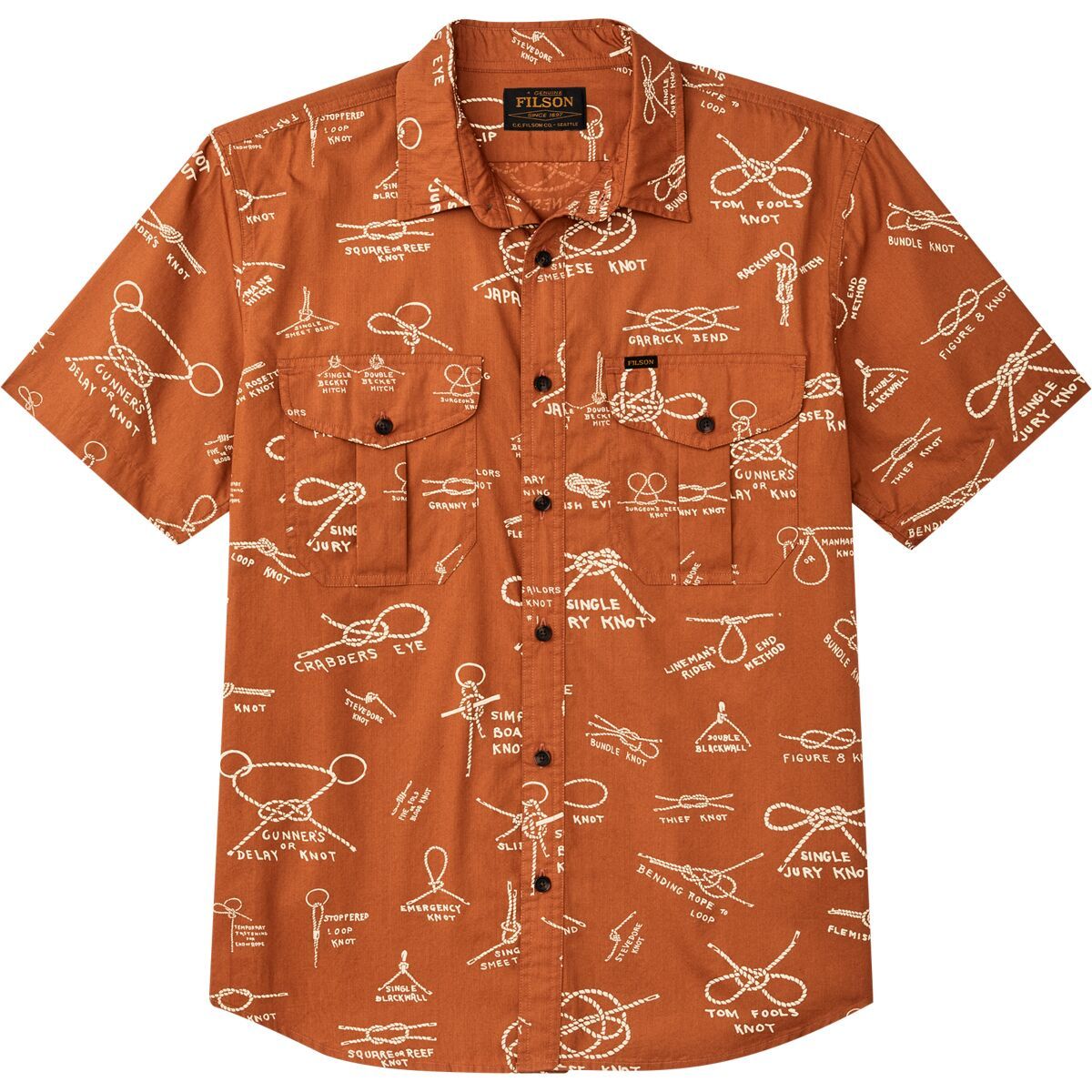 Filson Washed Short-Sleeve Feather Cloth Shirt - Men