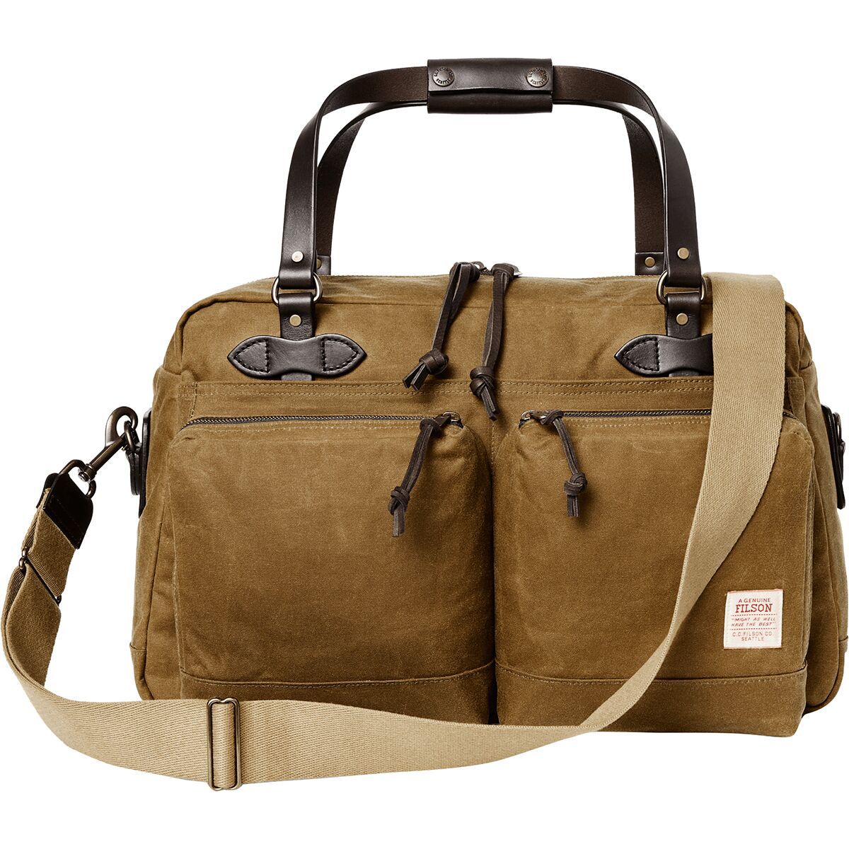 Filson 48 Hour Tin Cloth Duffle Bag Dark Tan