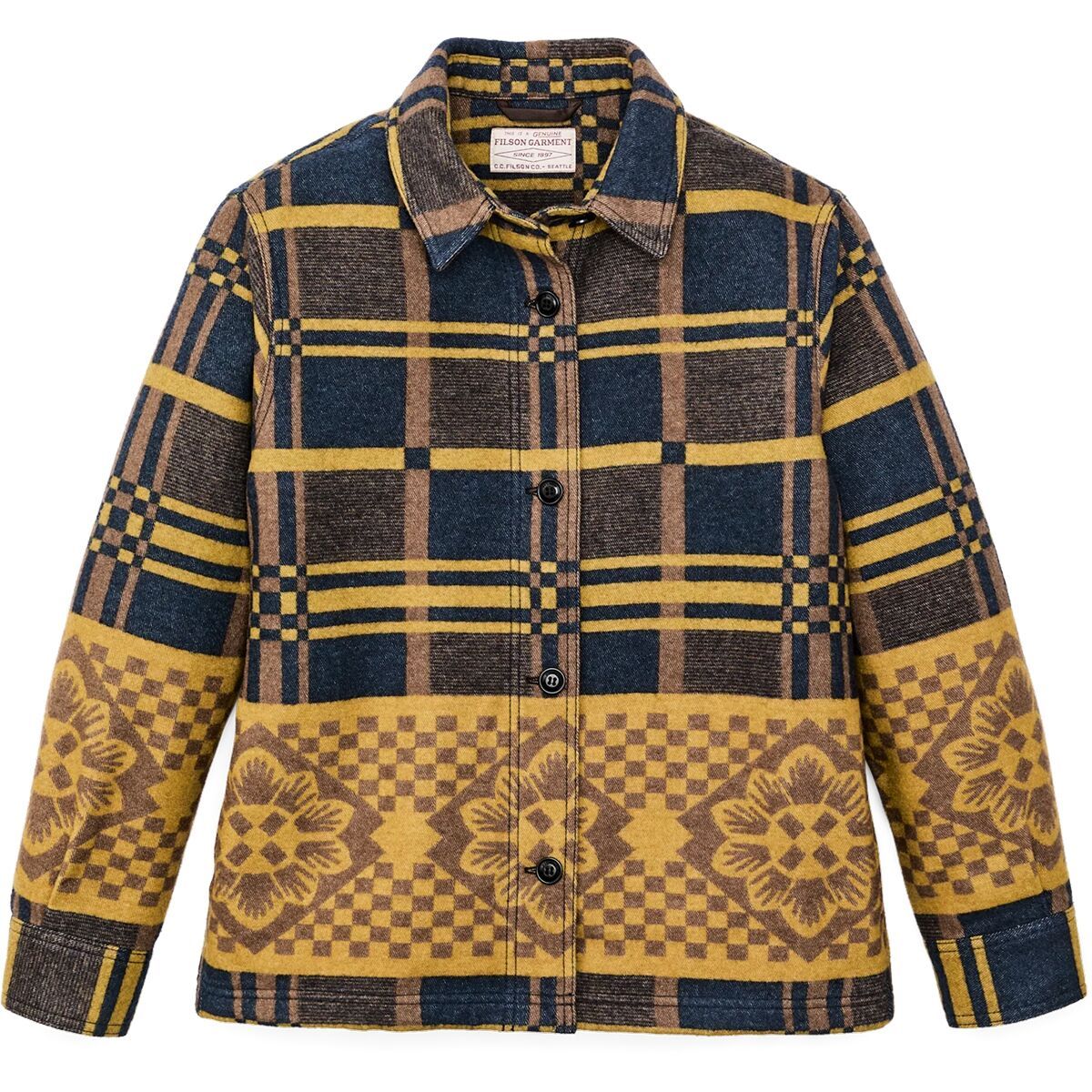 Filson Blanket Wool Overshirt - Women's FlwrBlnktB, L