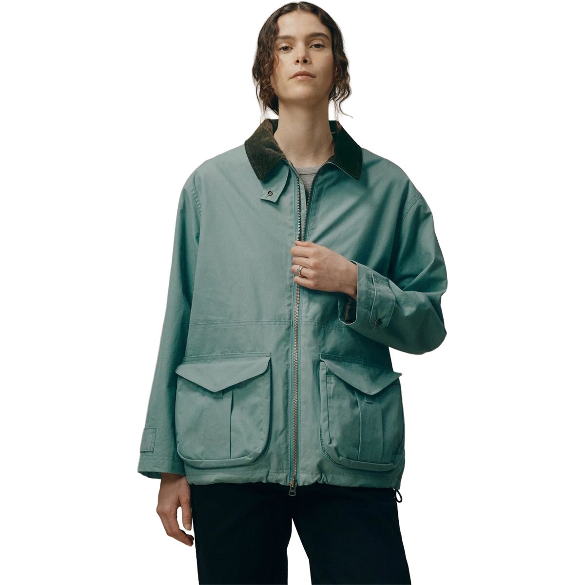 Image of Filson Cover Cloth Raincoat - Women's BalsamGrn, S