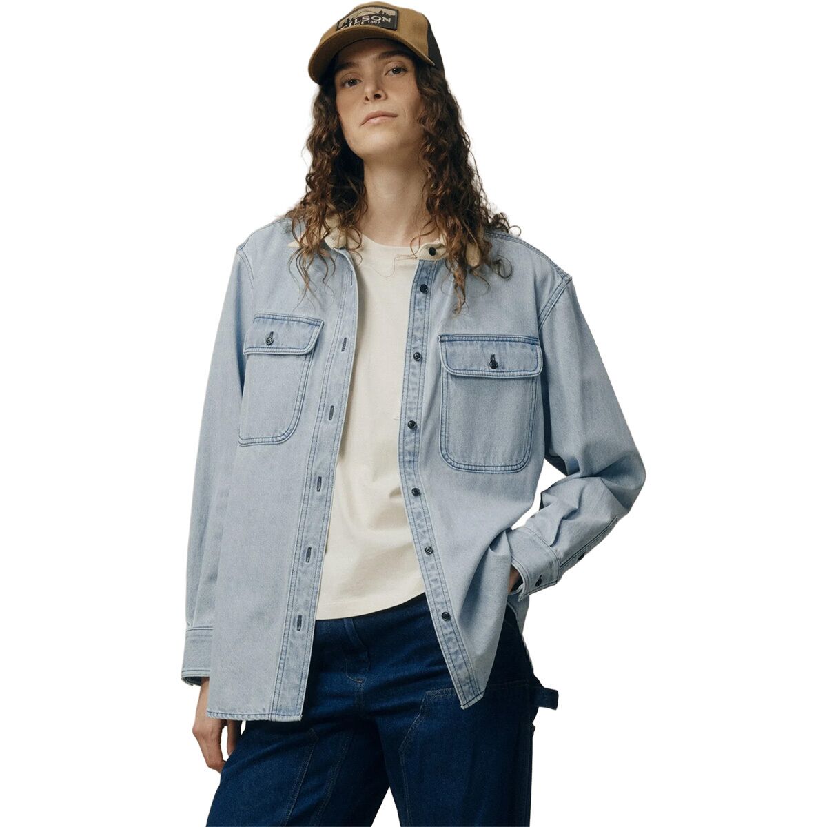 Image of Filson Denim Work Shirt - Women's LtIndigo, L