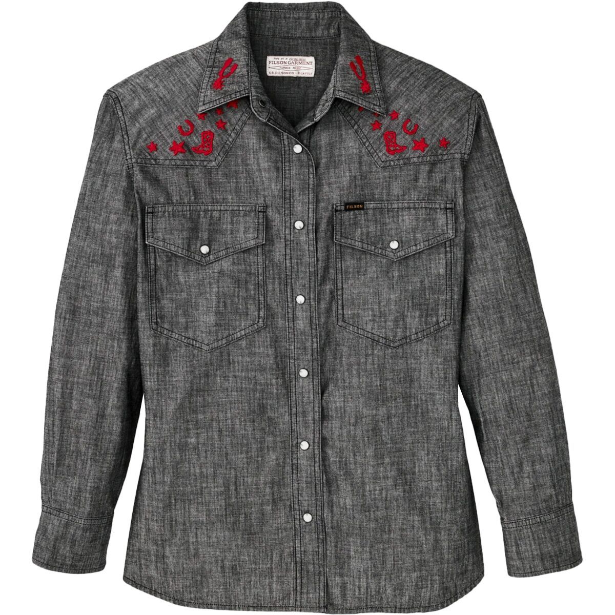 Image of Filson Embroidered Western Shirt - Women's BlackChamW, S