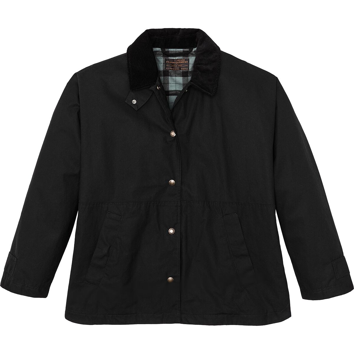 Image of Filson Harbor Front Waxed Jacket - Women's Black, M