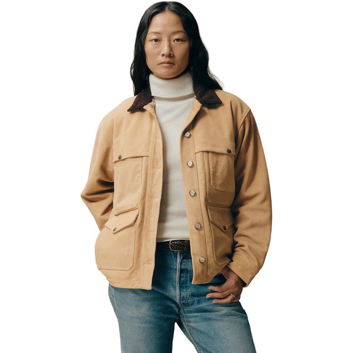 Image of Filson Sueded Leather Cruiser - Women's Tan, M