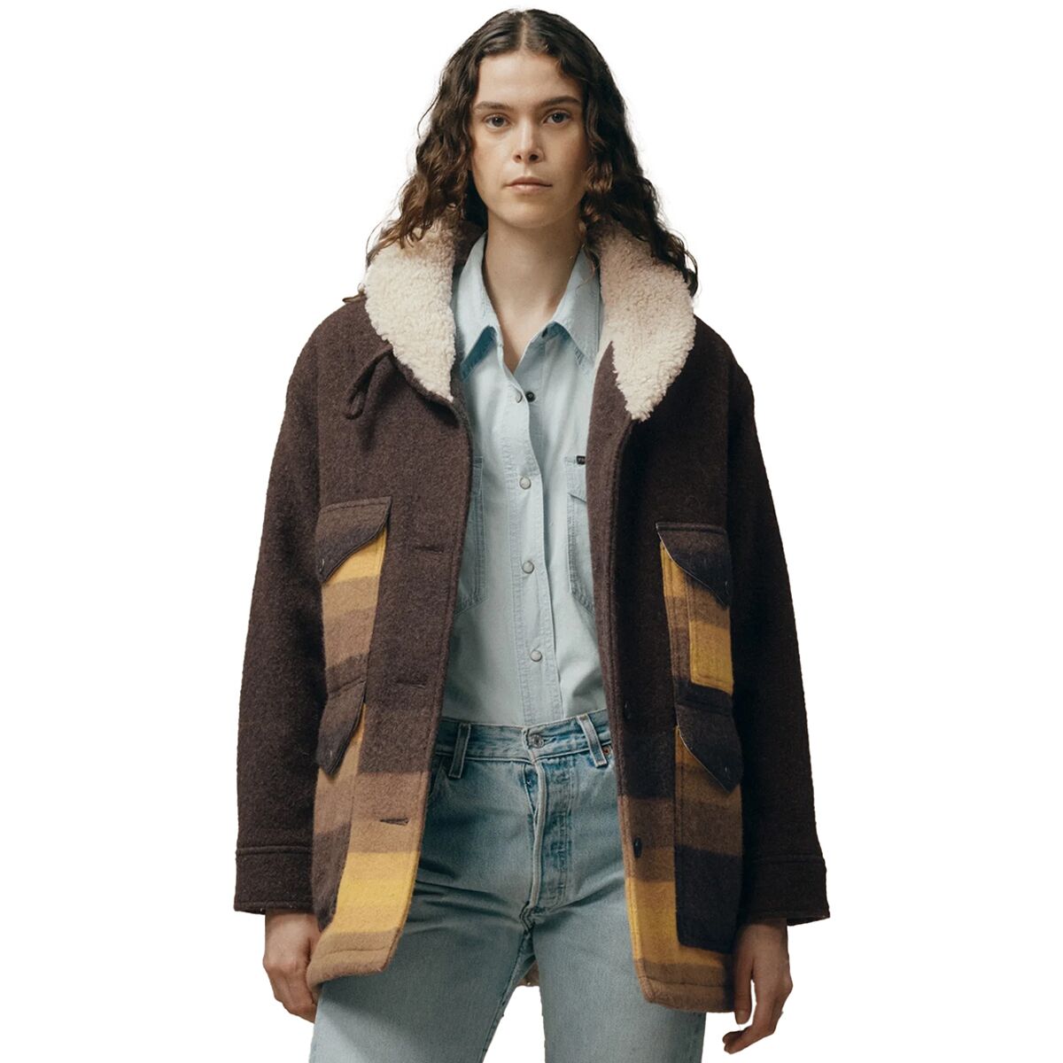 Image of Filson Kodiak Shawl Collar Coat - Women's BrownYello, L