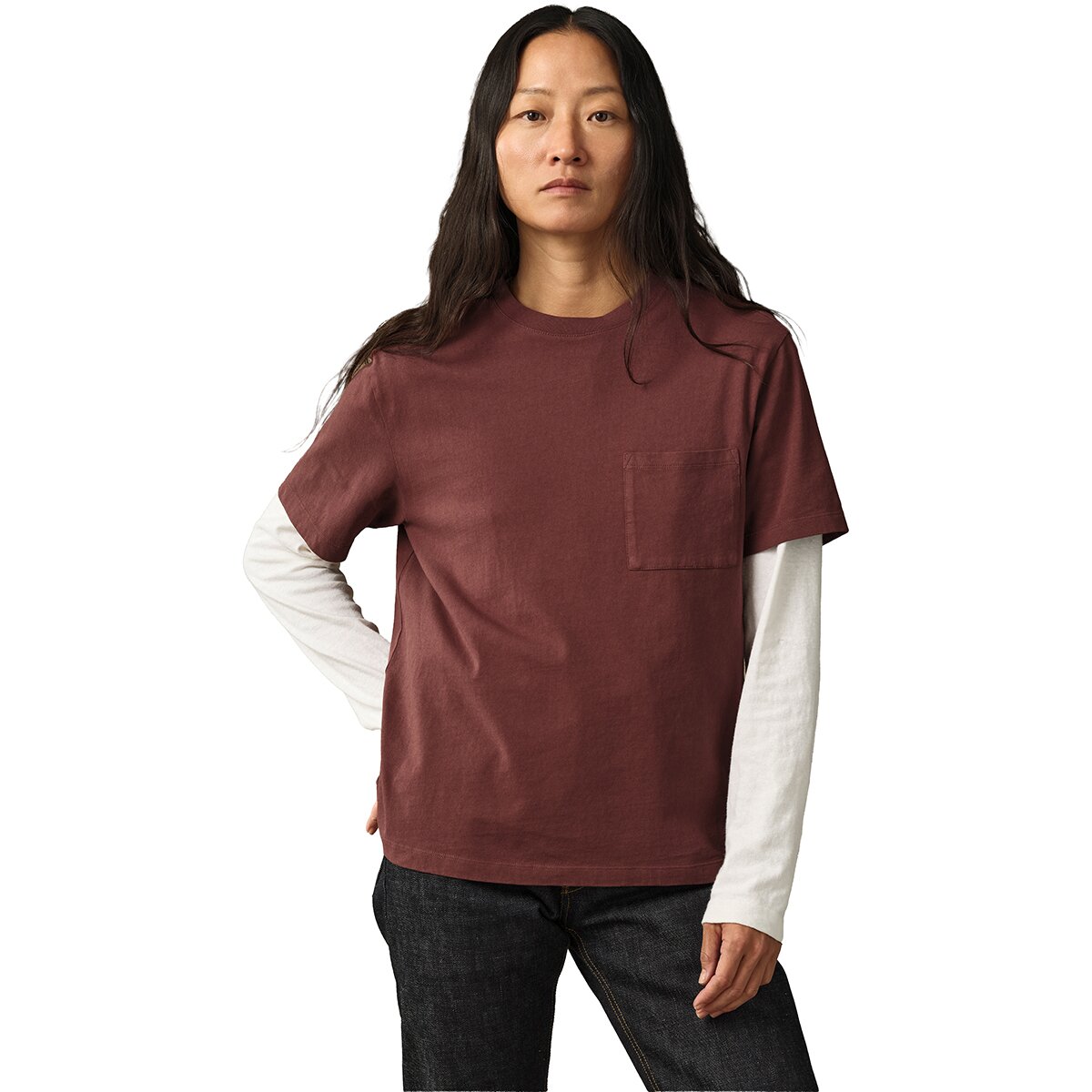 Image of Filson Pocket Short-Sleeve T-Shirt - Women's Loam Brown, XS