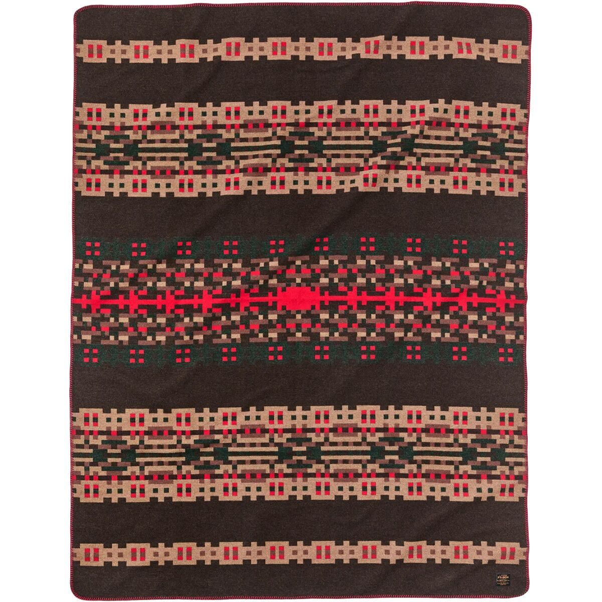 Image of Filson Wool-Blend Blanket BrnPrtMlt, One Size