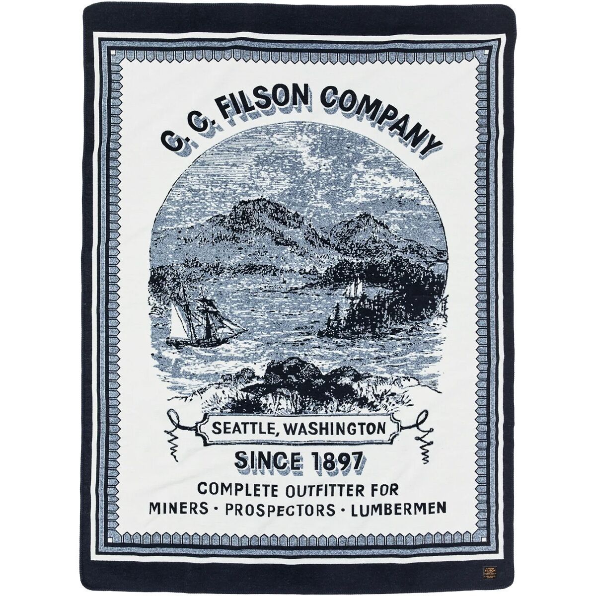 Image of Filson Wool-Blend Blanket NavyMtnSea, One Size