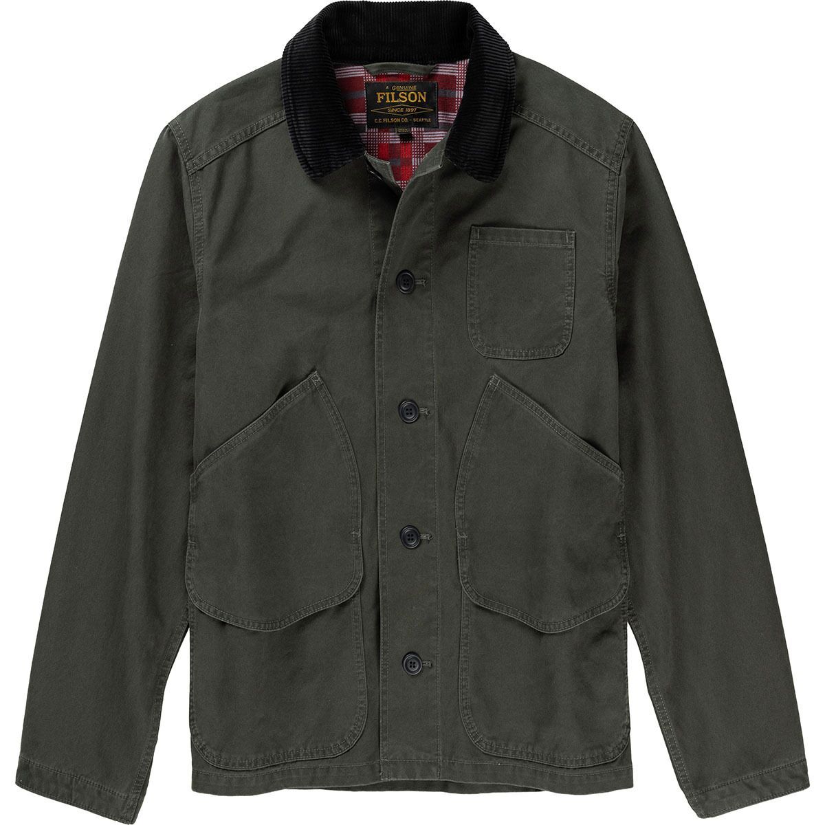 Image of Filson Canvas Outfitter Jacket - Men's Peat, L