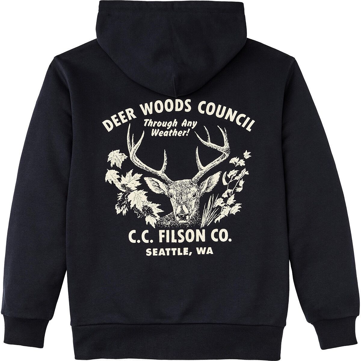 Image of Filson Prospector Graphic Hoodie - Men's Night Sky Black, M