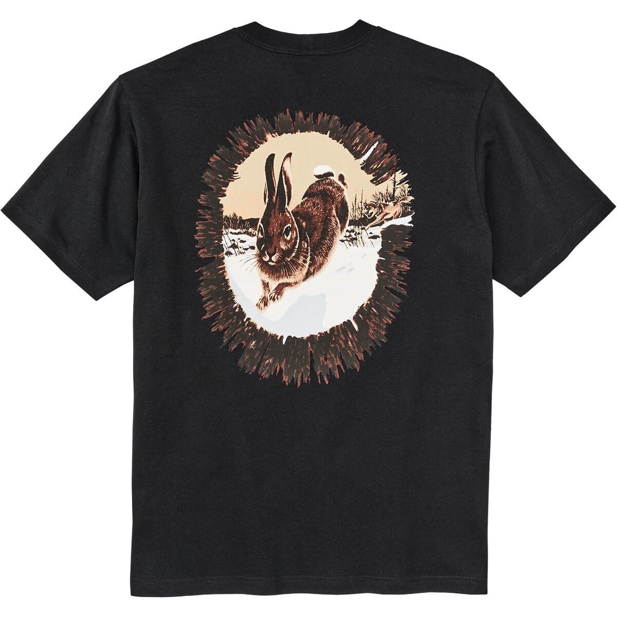 Image of Filson Short-Sleeve Frontier Graphic T-Shirt - Men's Black Hare Chase, XL