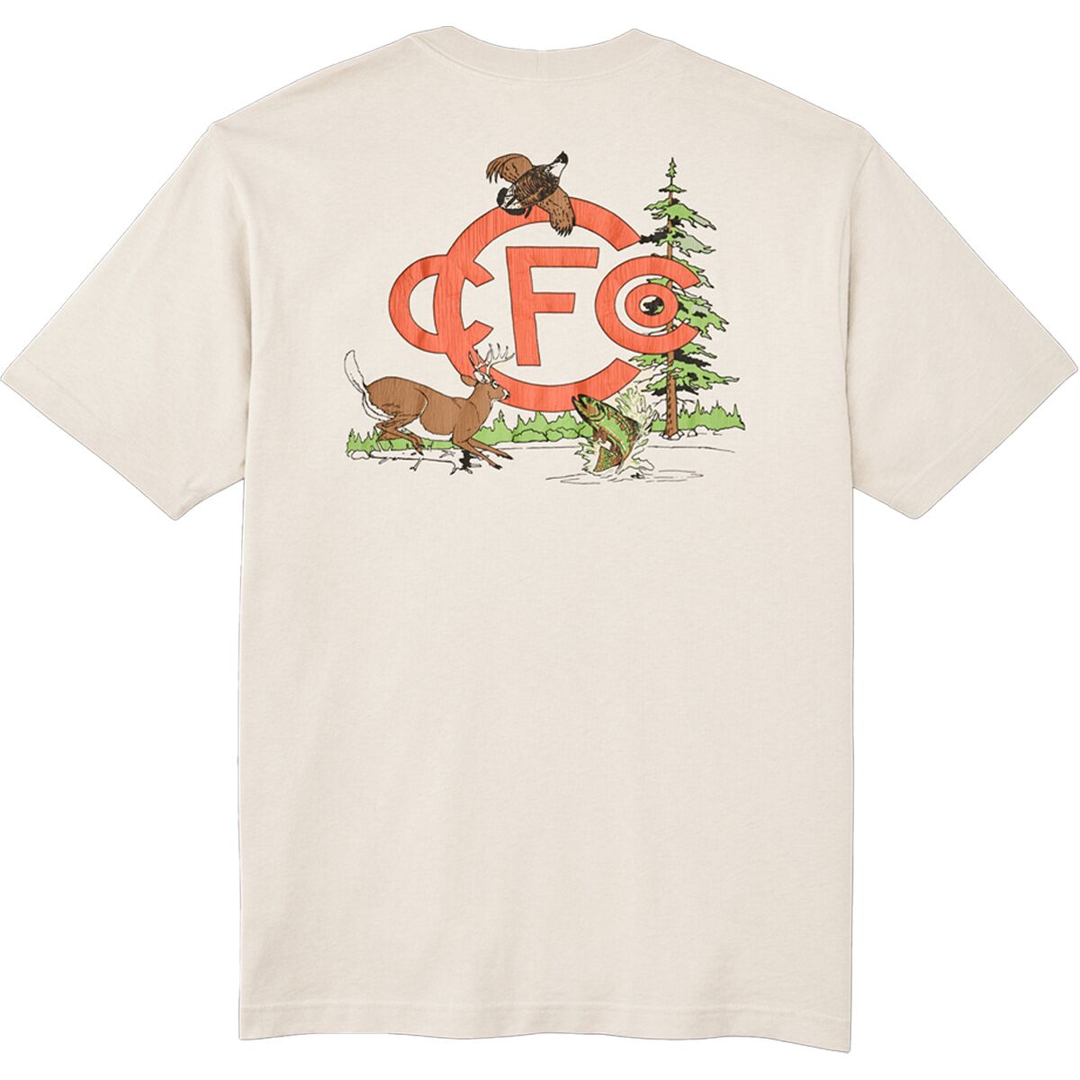 Image of Filson Short-Sleeve Frontier Graphic T-Shirt - Men's Cliff Gray/Sportsman Club, S