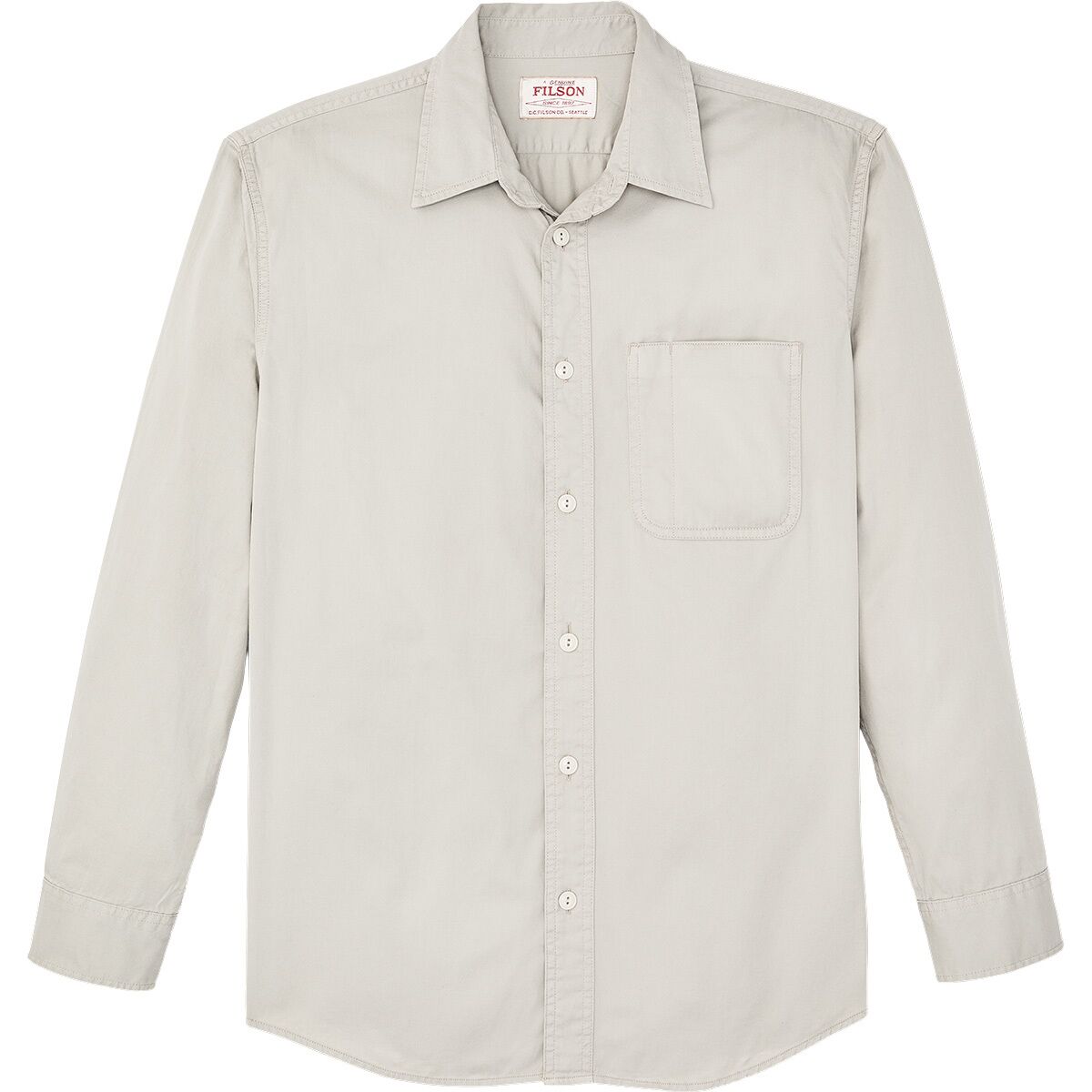Filson Filson 4.5oz Twill Shirt - Men's Gray Sky, L