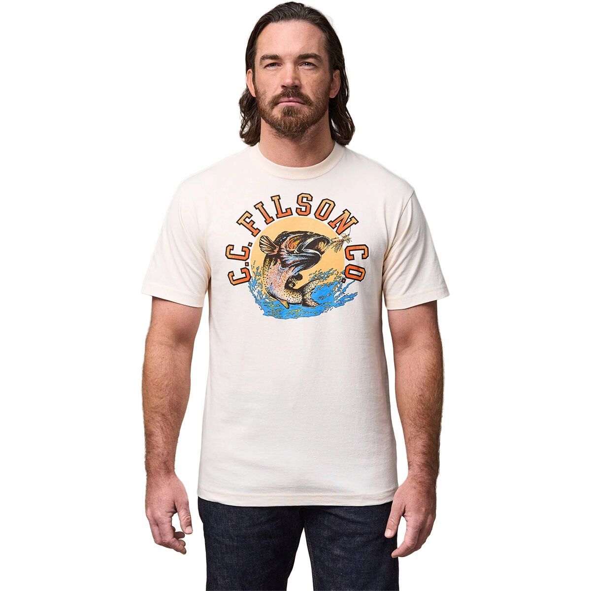 Image of Filson Dry Fly Graphic T-Shirt - Men's Basswood, L