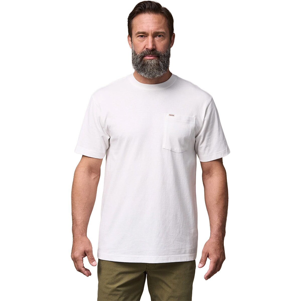 Image of Filson Outfitter Pocket T-Shirt - Men's Bright White, XL