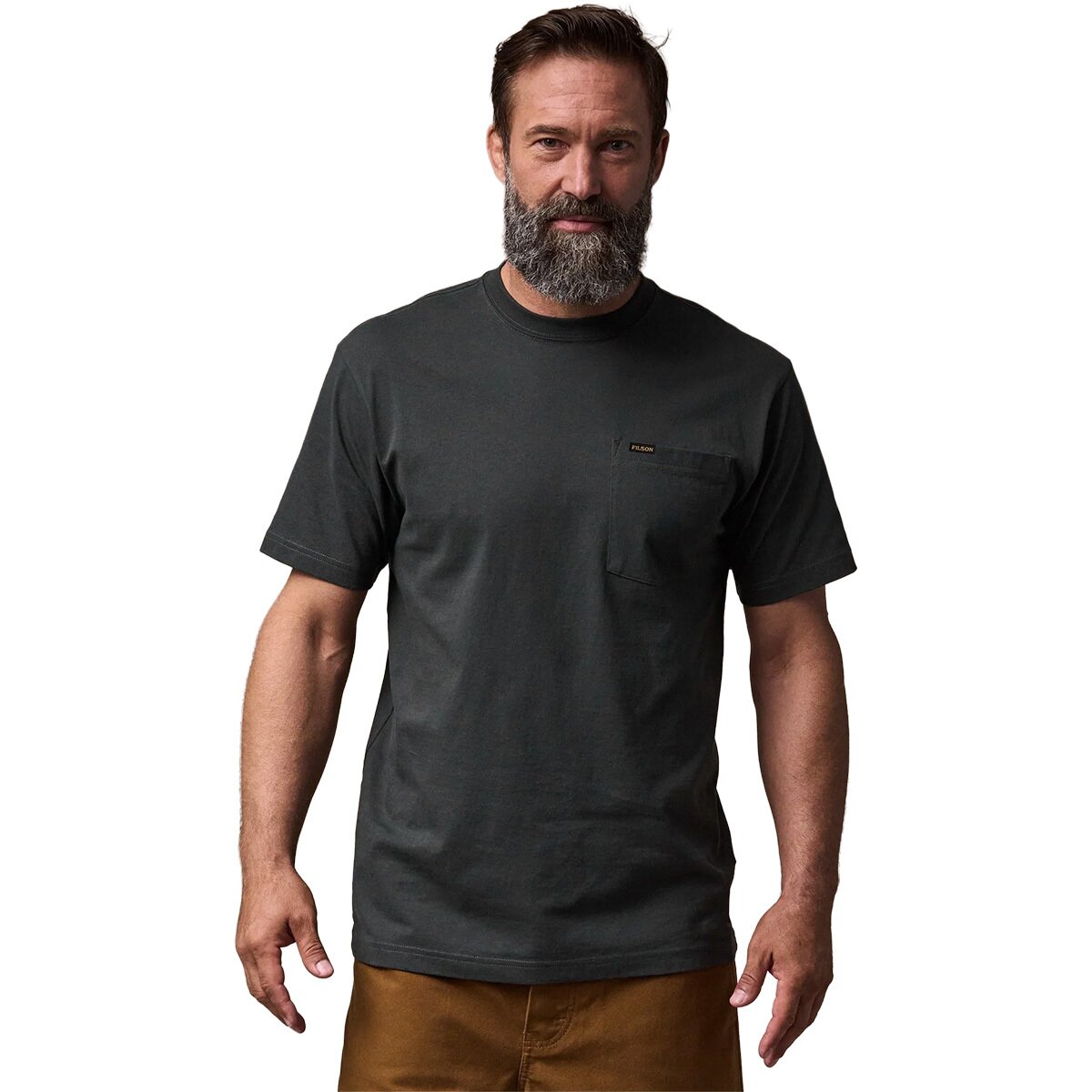 Image of Filson Outfitter Pocket T-Shirt - Men's Faded Black, XL