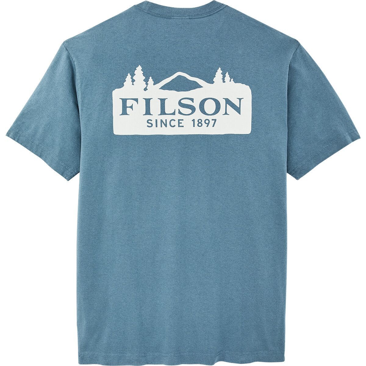 Image of Filson Scenic Graphic T-Shirt - Men's Blue Fin, XXL