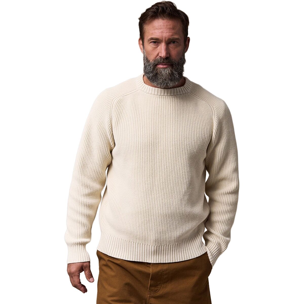 Image of Filson Vintage Cotton Crewneck Sweater - Men's Natural, XL