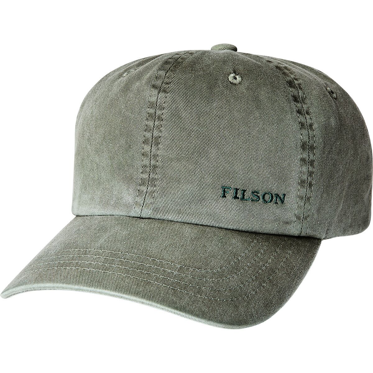 Image of Filson Washed Low-Profile Logger Cap Washed Olive, One Size
