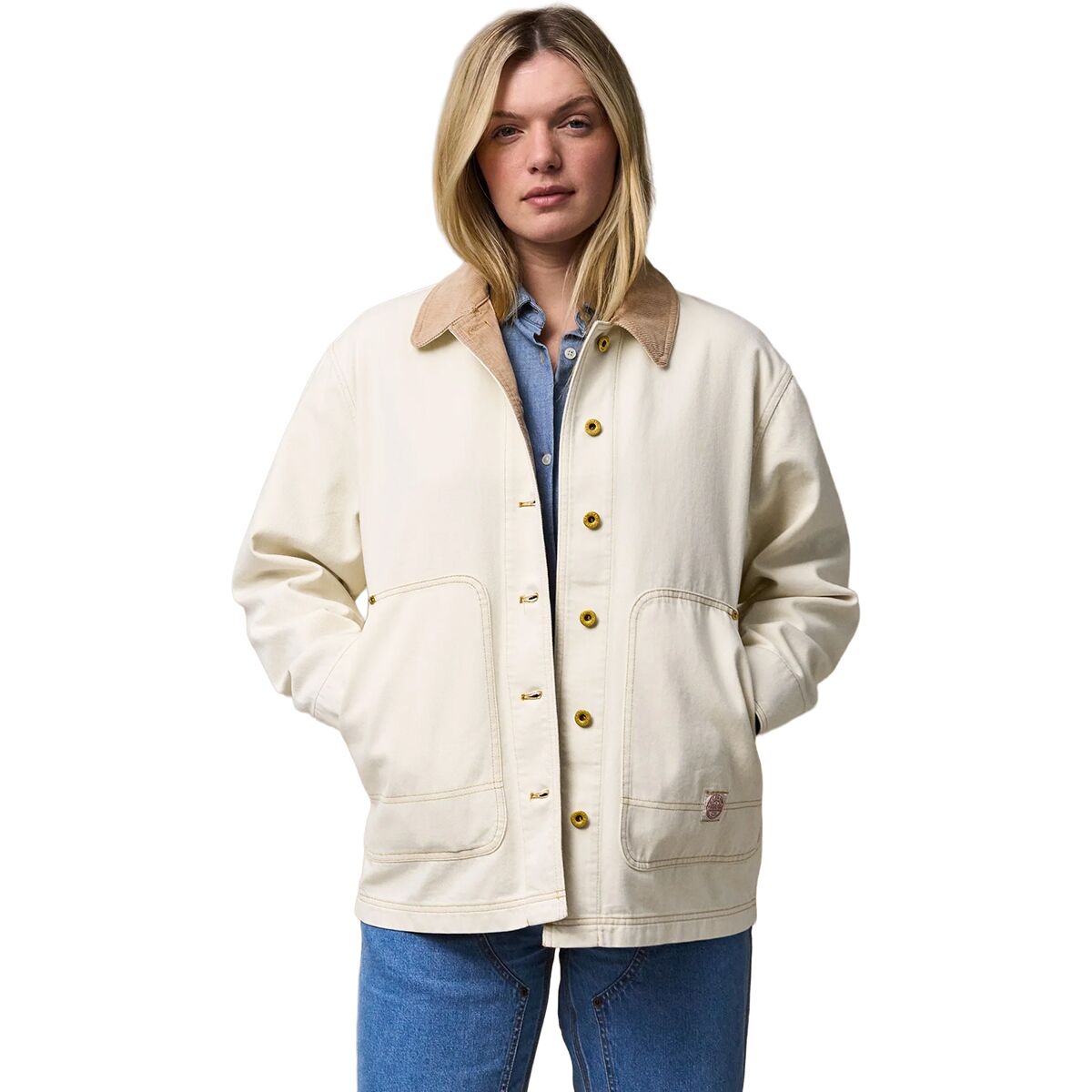 Image of Filson 11-oz. Denim Barn Coat - Women's Natural Seed, M