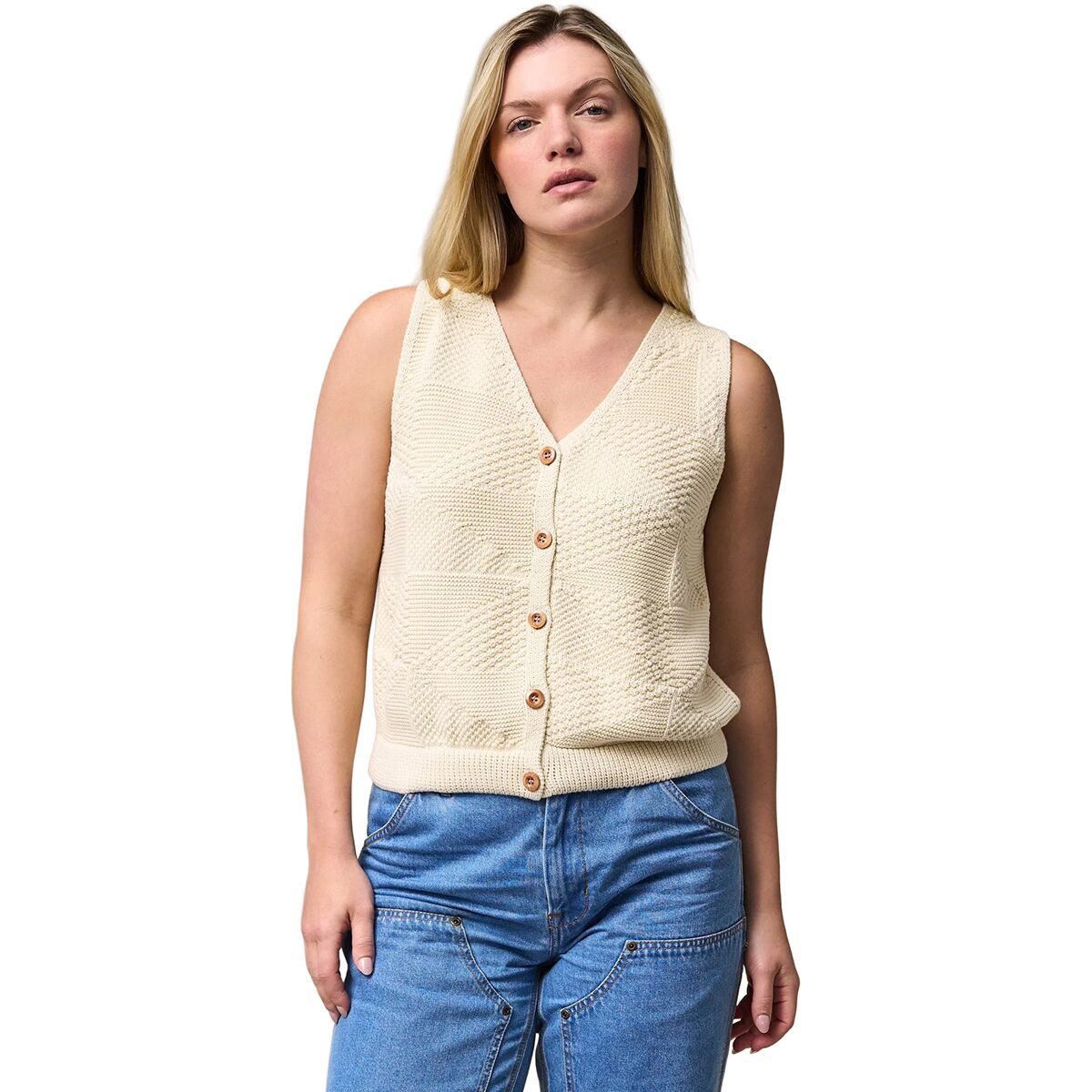 Image of Filson Cotton Sweater Vest - Women's Ivory, XS