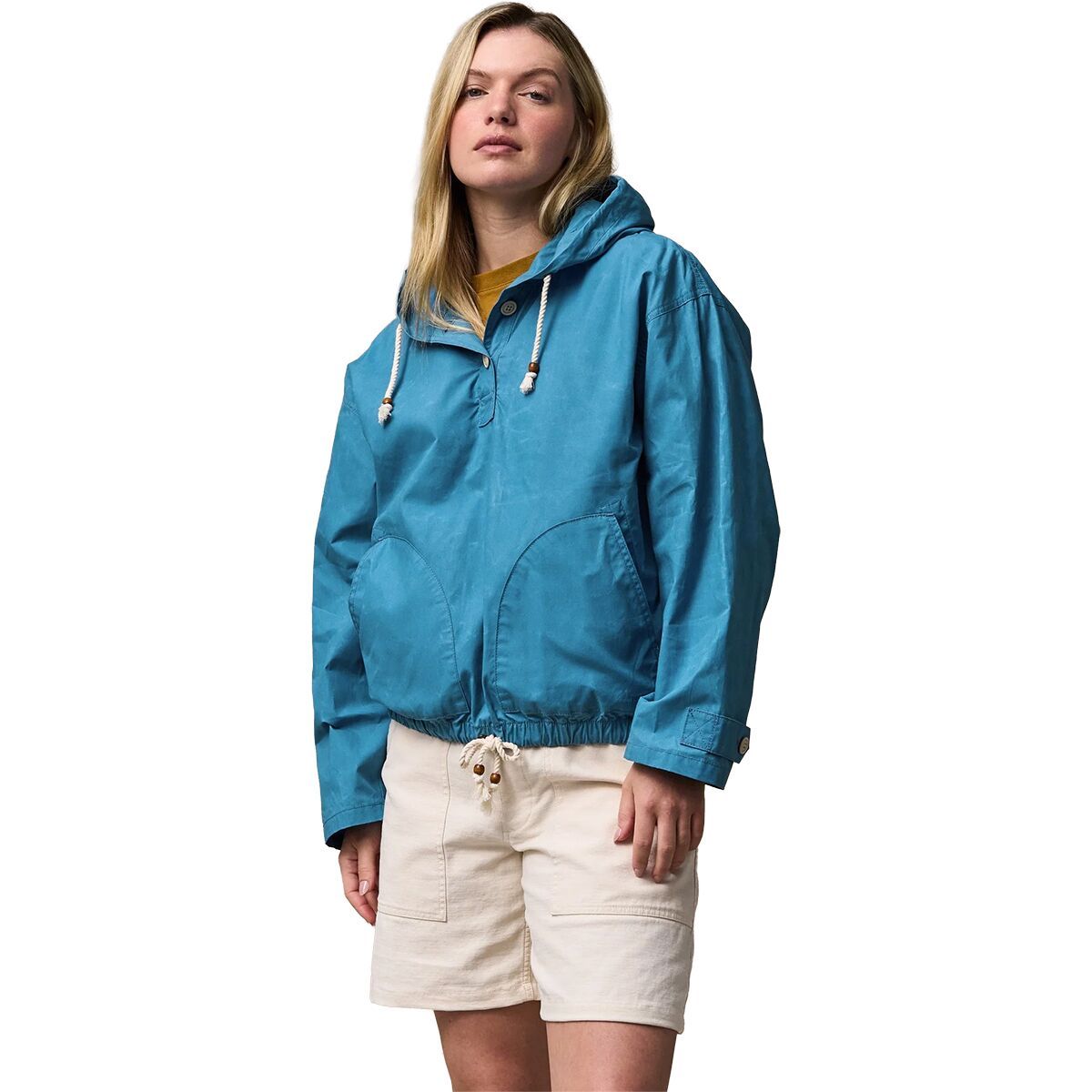 Image of Filson Ranger Hooded Popover - Women's Marine Blue, L
