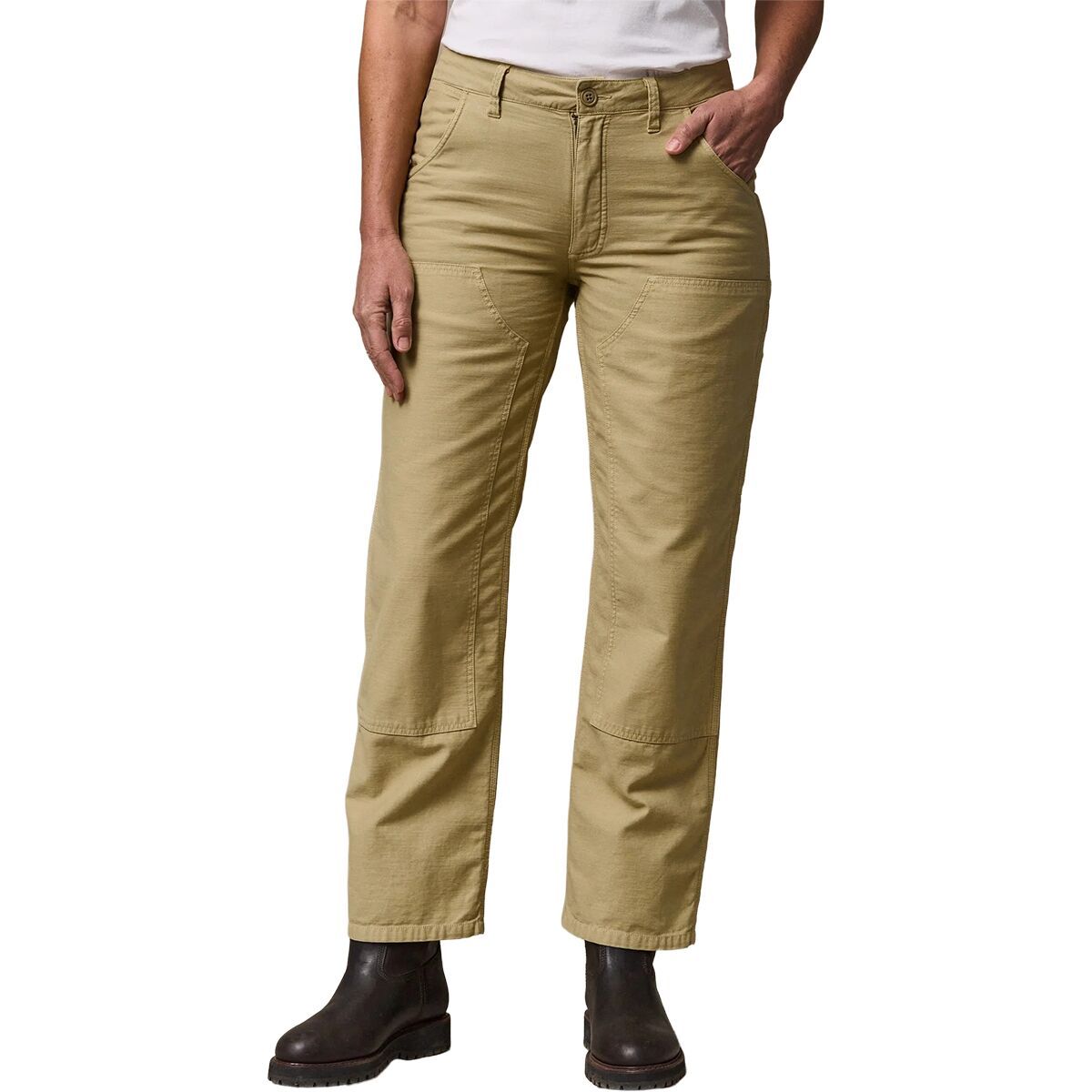 Image of Filson Reverse Sateen Double Front Pant - Women's Antique Khaki, 6