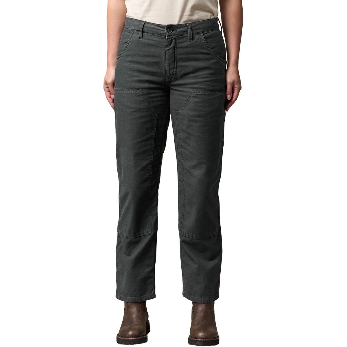 Image of Filson Reverse Sateen Double Front Pant - Women's Faded Black, 6