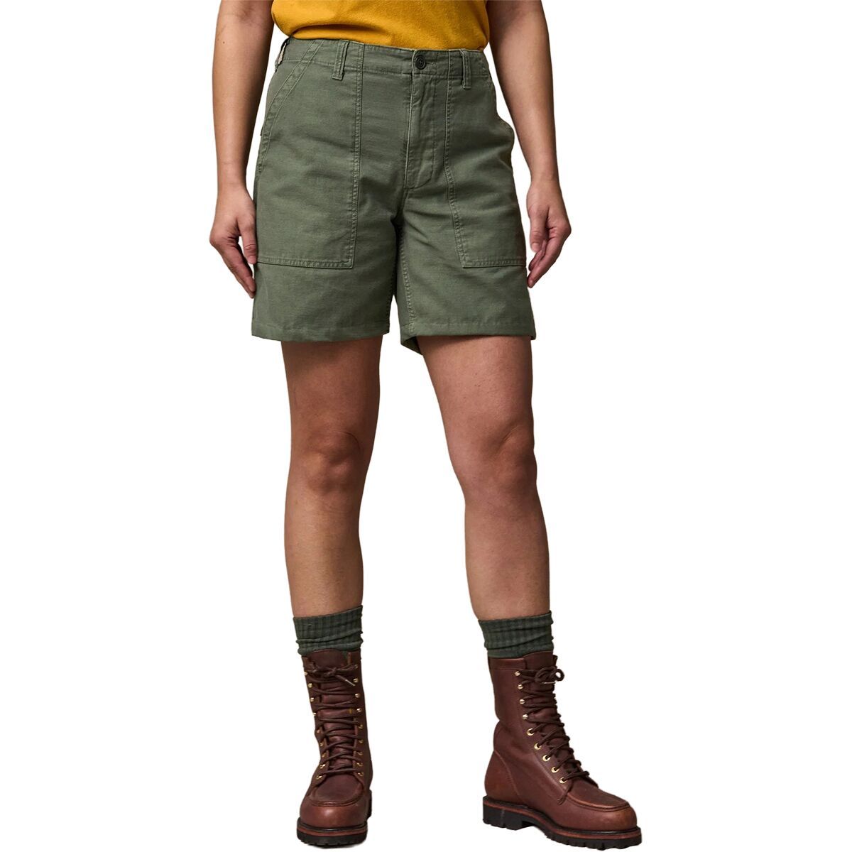 Image of Filson Reverse Sateen Supply Short - Women's Service Green, 6