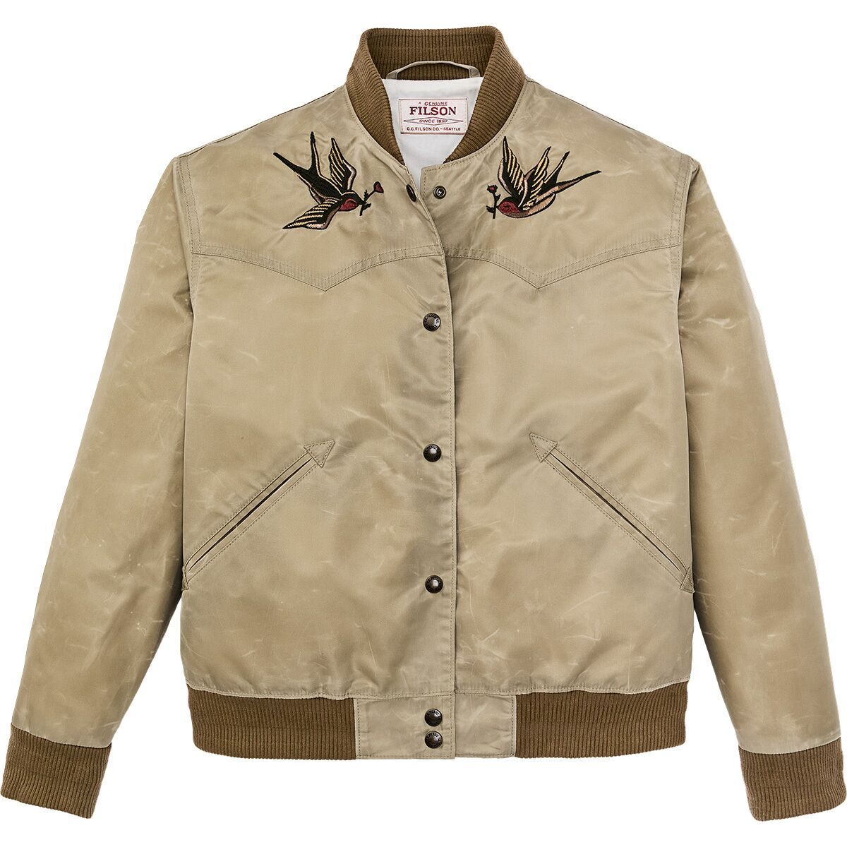 Image of Filson Western Satin Jacket - Women's Silver Sage, XL