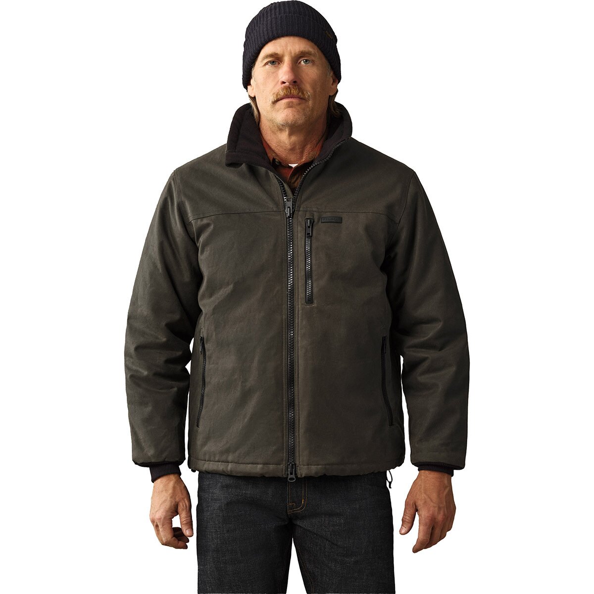 Image of Filson Tin Cloth Insulated Jacket - Men's Otter Green, L