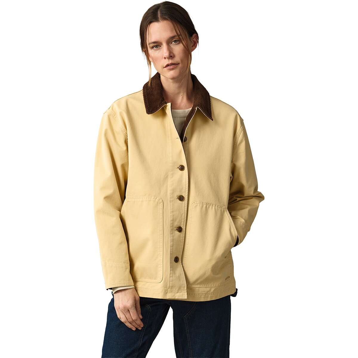 Image of Filson Canvas Barn Coat - Women's Antique Khaki, M