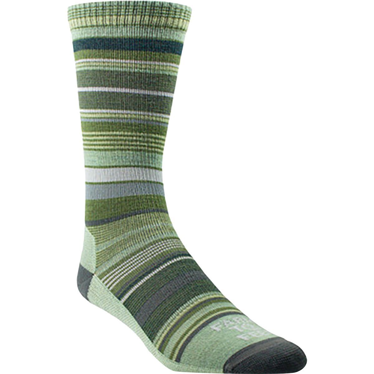 Image of Farm To Feet Ithaca Multi Stripe Sock - Women's Loden Frost/Dark Shadow, S