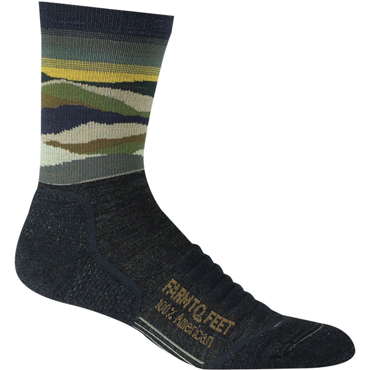 Image of Farm To Feet Max Patch Mountain 3/4 Technical Crew Sock - Men's Charcoal, XL