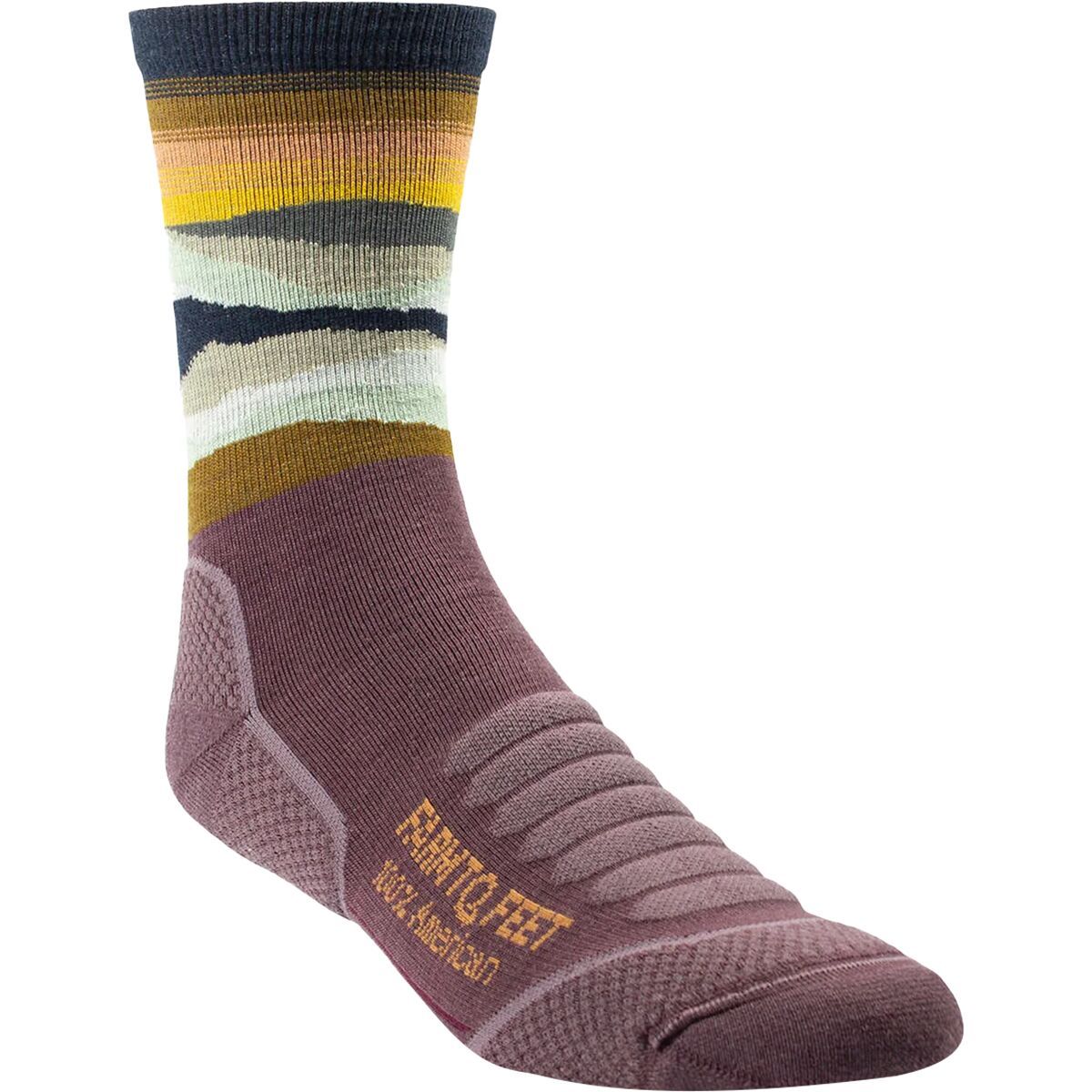Image of Farm To Feet Max Patch Mountain 3/4 Technical Crew Sock - Men's Dewberry, L