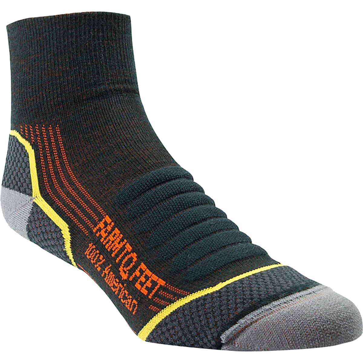 Image of Farm To Feet Damascus Lightweight Technical 1/4 Crew Sock - Men's Green Gables, M