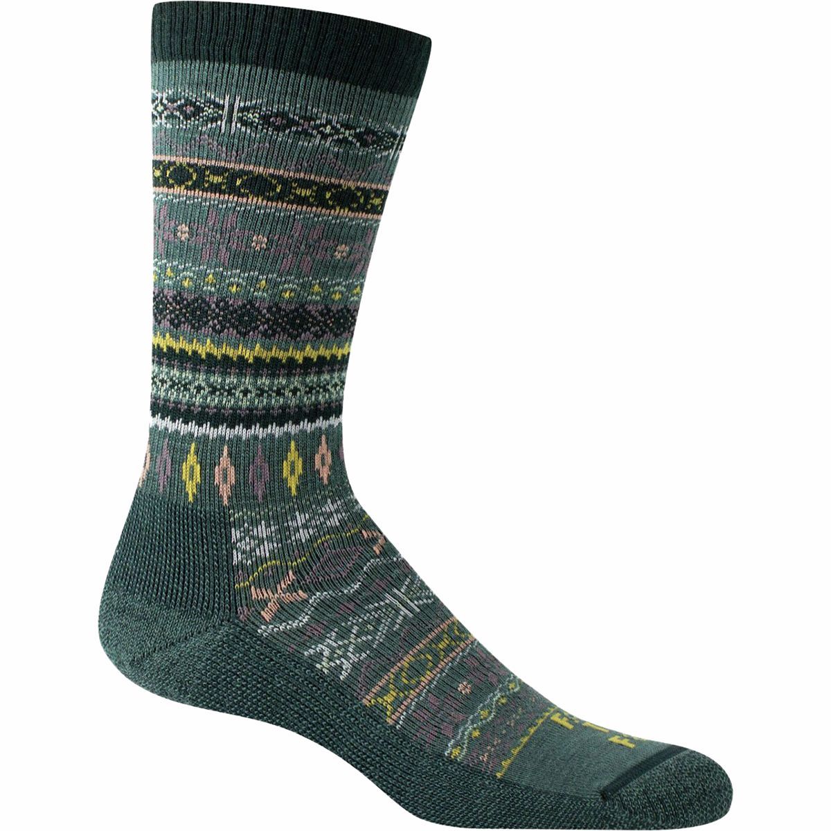 Image of Farm To Feet Hamilton Crew Sock - Women's Green Gables, L