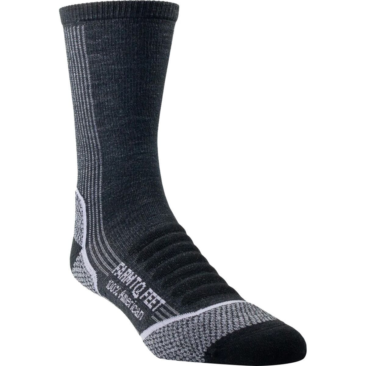 Image of Farm To Feet Damascus 3/4 Crew Sock Black/Thistle, M