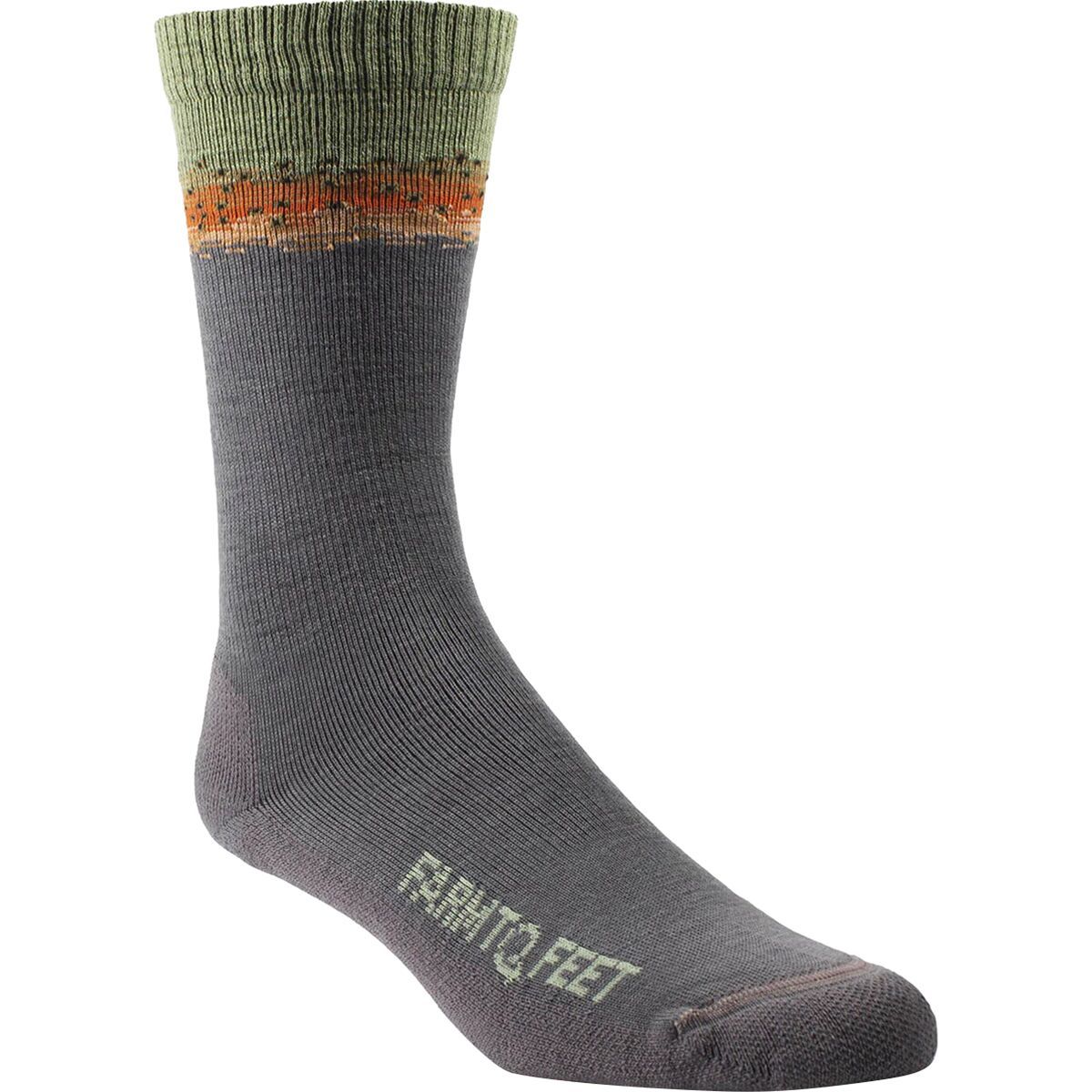 Image of Farm To Feet Missoula Everyday Sock - Men's Rainbow Trout, XL