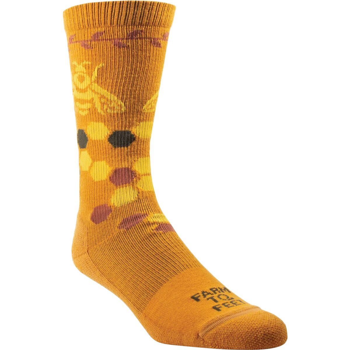 Image of Farm To Feet Ashland Crew Lightweight Hiking Sock Marmalade, M