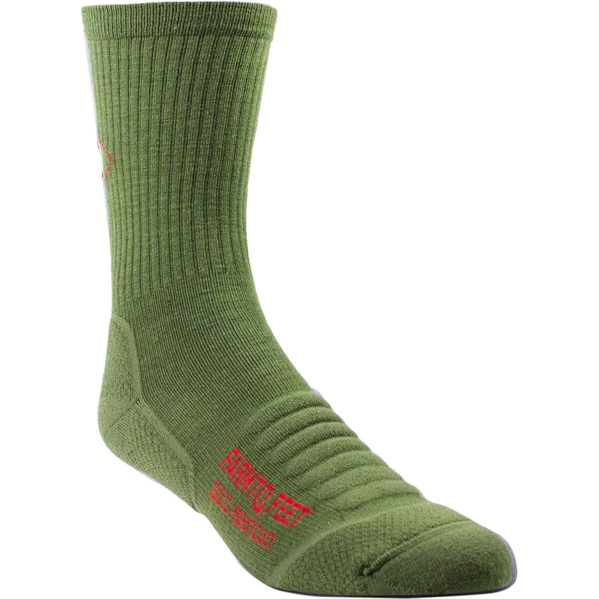 Image of Farm To Feet Harpers Ferry 3/4 Lightweight Hiking Sock Winter Moss, L