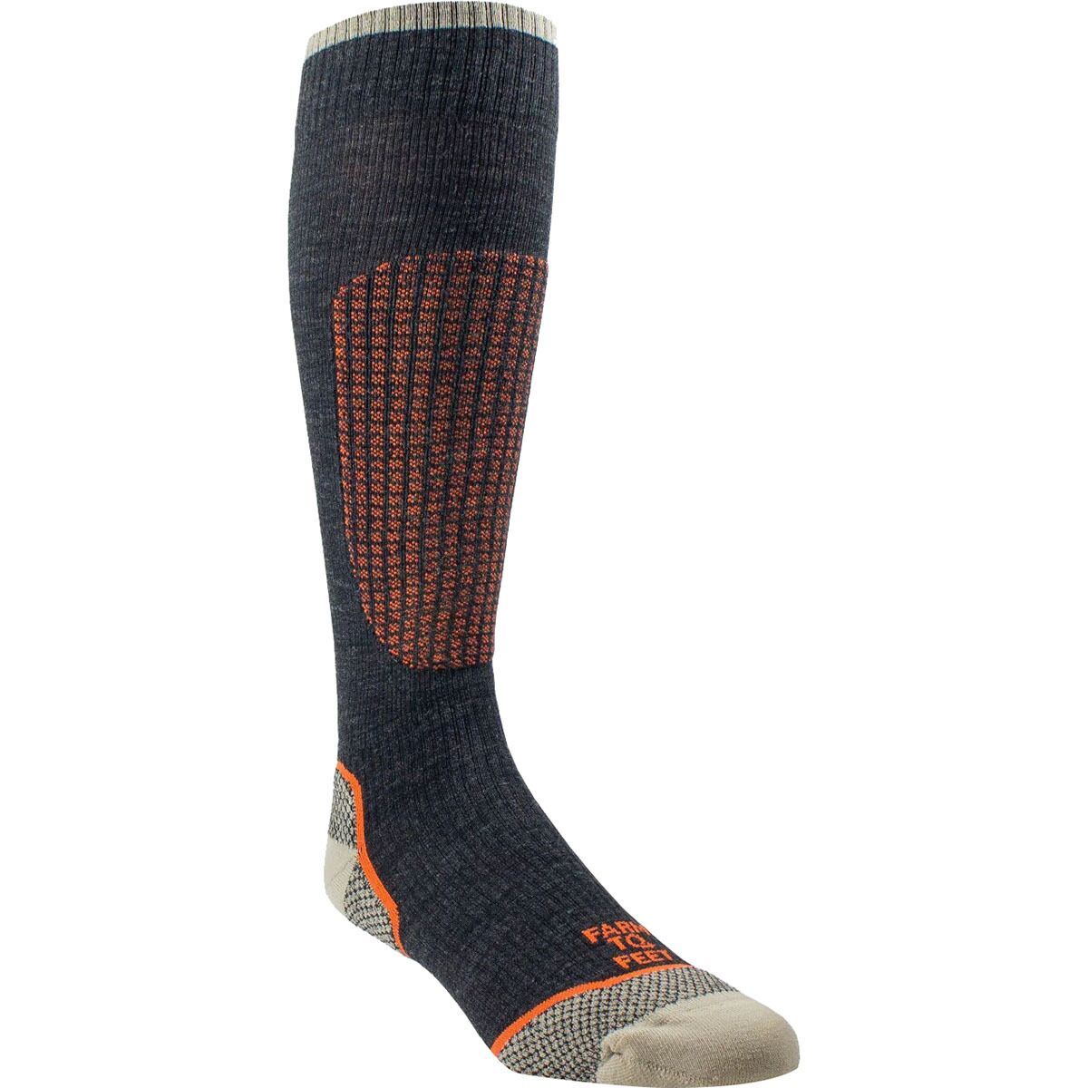 Image of Farm To Feet Aberdeen OTC Sock Charcoal, L