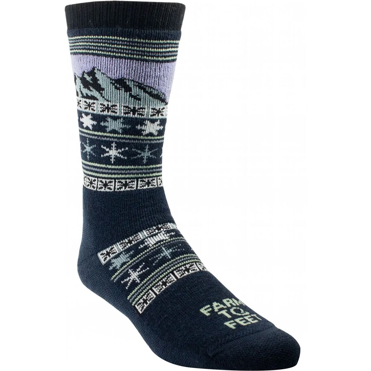 Image of Farm To Feet Anchorage Crew Sock Total Eclipse, S