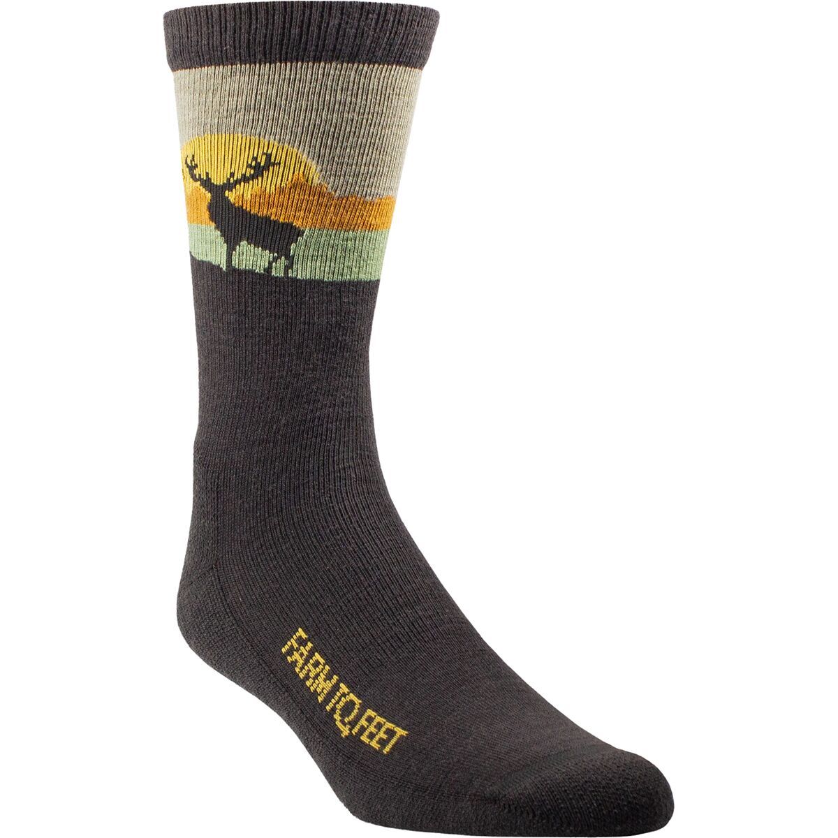 Image of Farm To Feet Pineville Crew Sock Brown, M