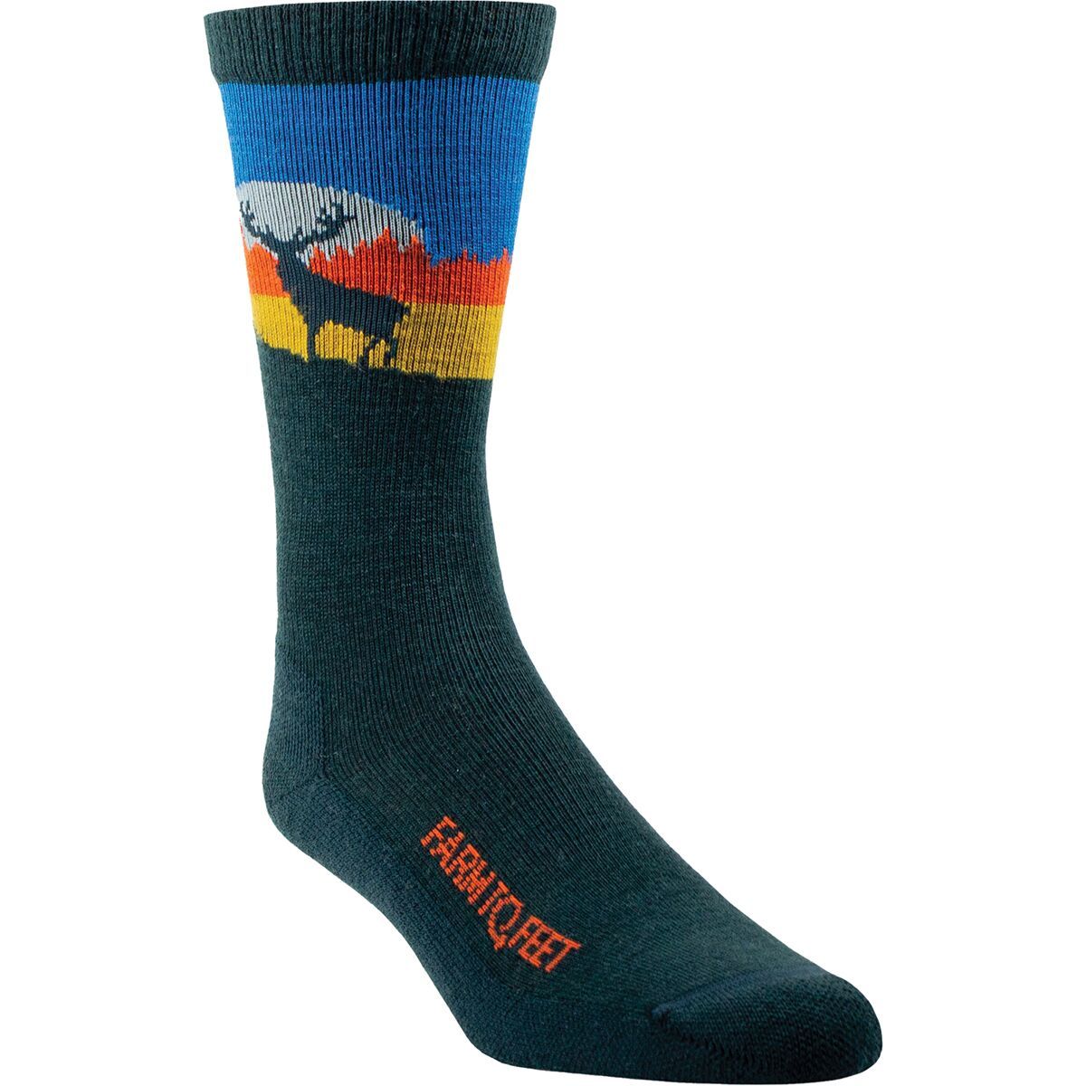 Image of Farm To Feet Pineville Crew Sock Green Gables, L